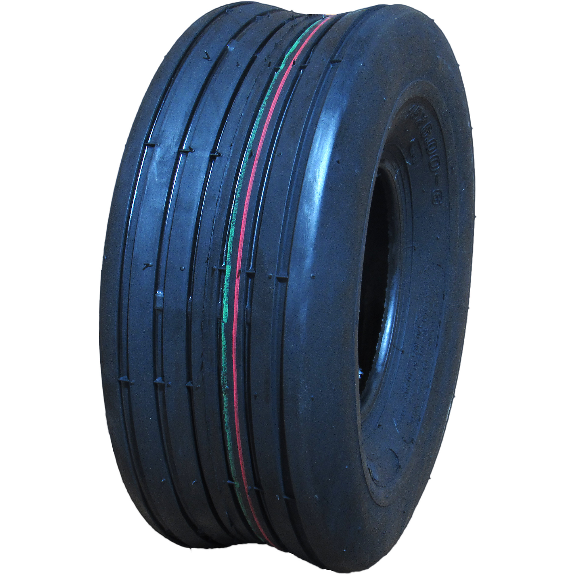 HI-RUN, Lawn Garden Tire, SU08 Rib, Tire Size 15X6.00-6 Load Range Rating B, Model# WD1201